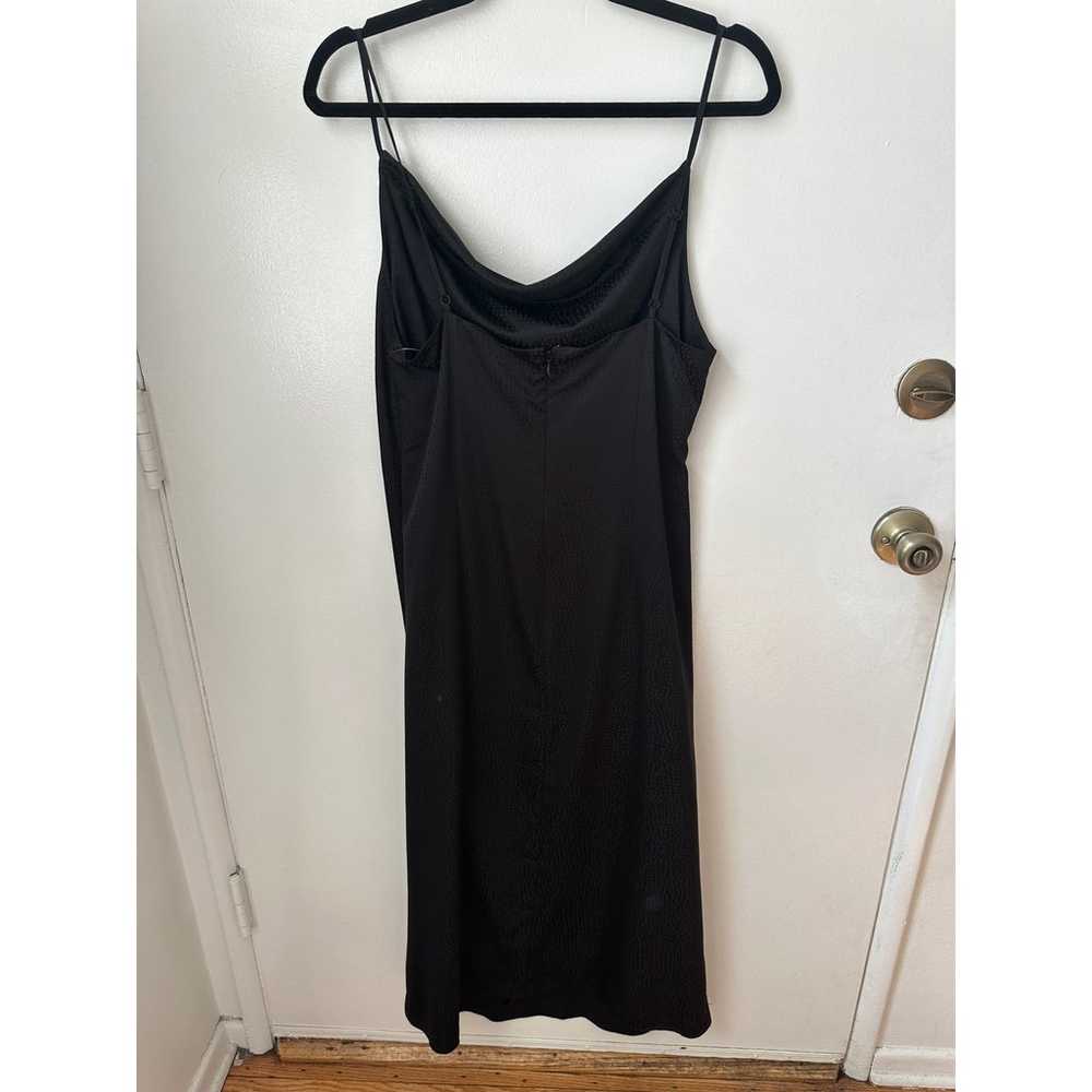 Urban Outfitters Black Cowl Neck Midi Slip Dress - image 5