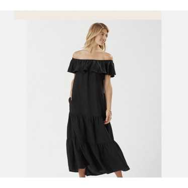 Tommy Bahama St. Lucia Off The Shoulder Tier Maxi 