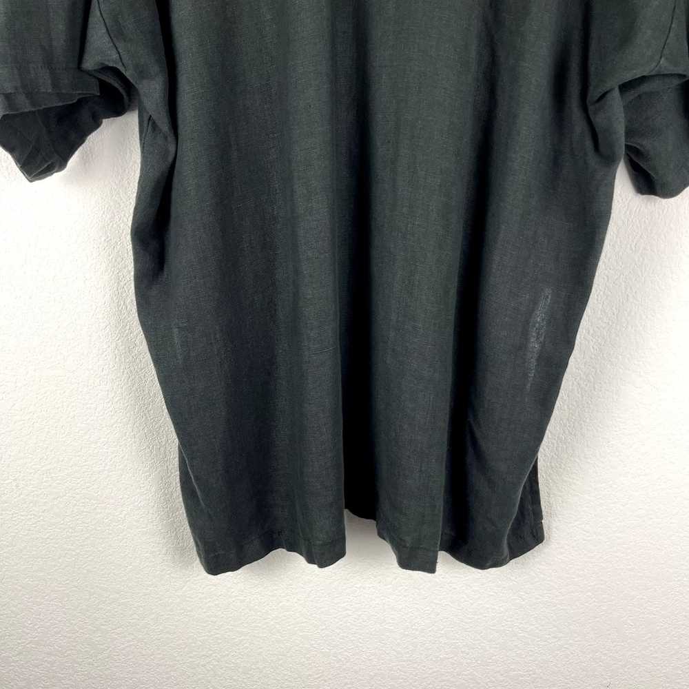 Match Point 100% Linen Tunic Dress Womens XL Blac… - image 11