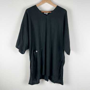 Match Point 100% Linen Tunic Dress Womens XL Blac… - image 1