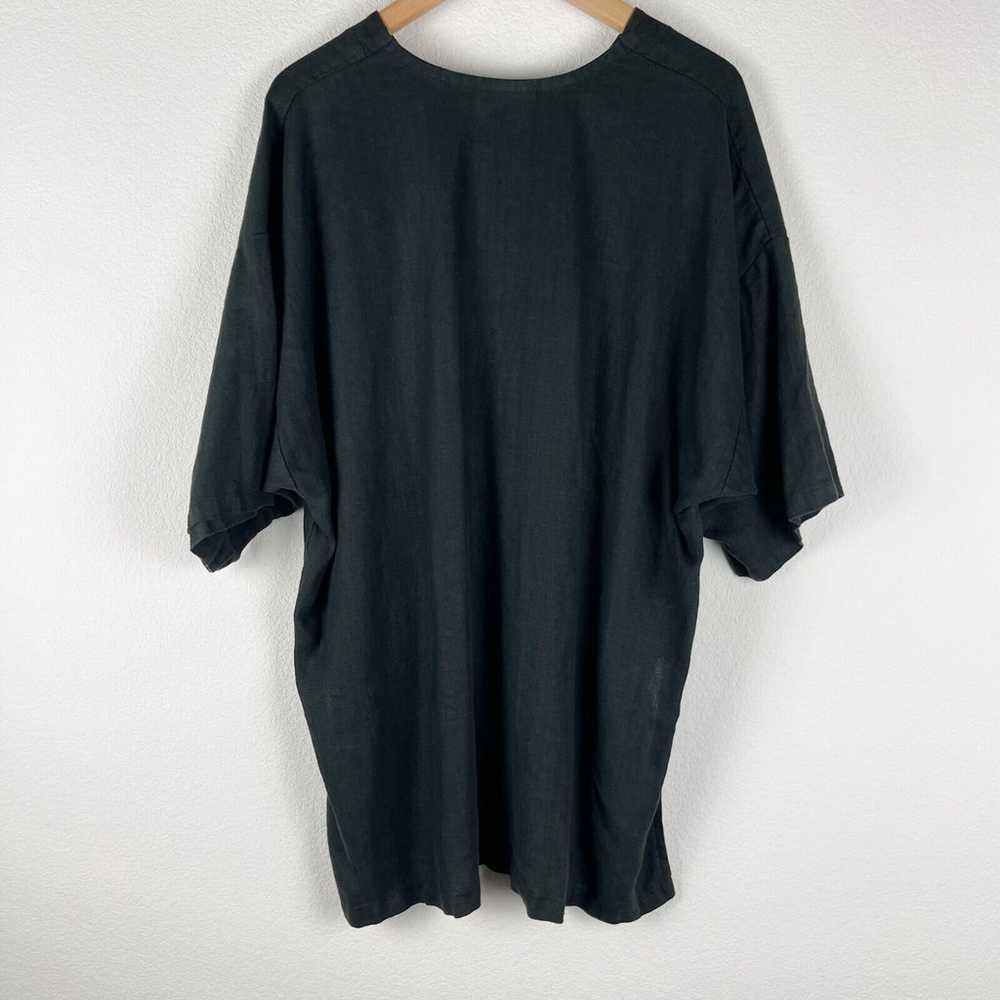 Match Point 100% Linen Tunic Dress Womens XL Blac… - image 9