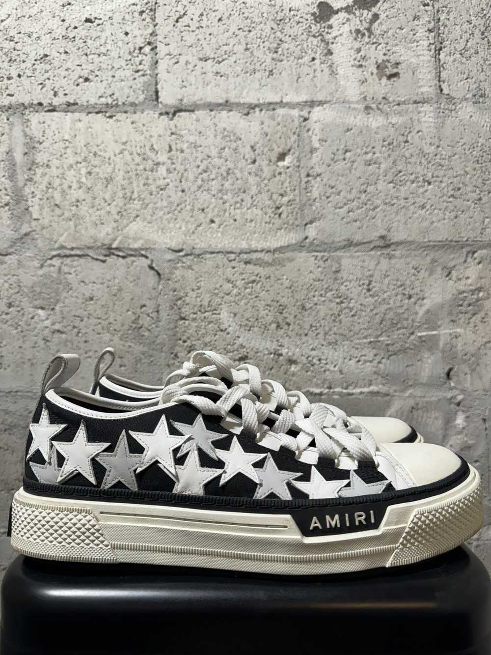 Amiri AMIRI Court Low Sneaker Black White - image 1