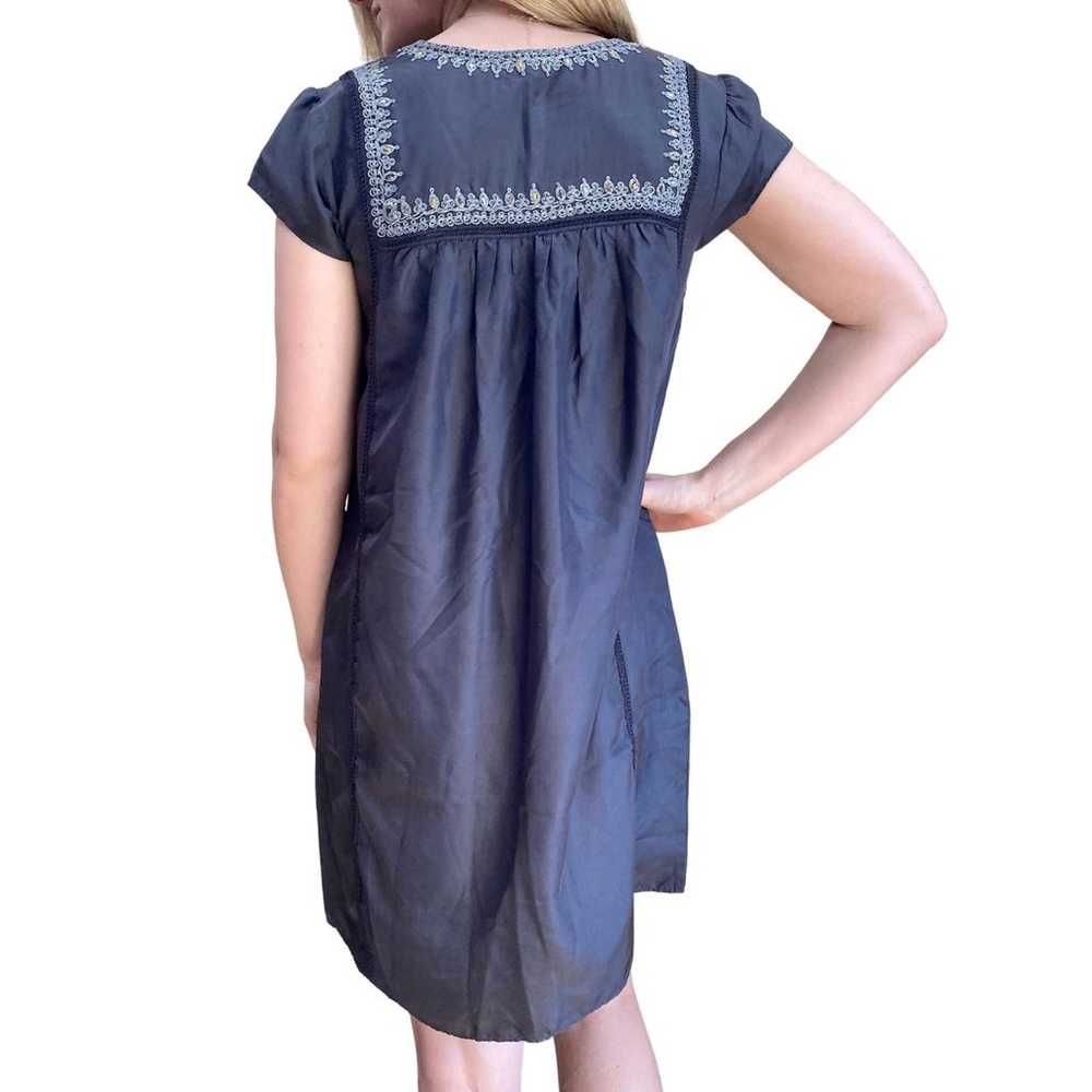 CALYPSO ST. BARTH Silk Dress Tunic Embellished Em… - image 2