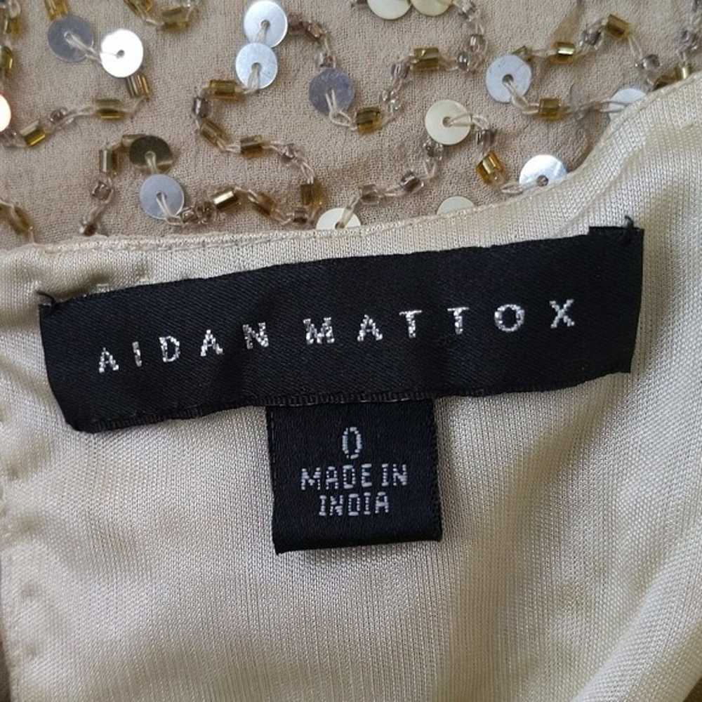 Aidan Mattox Gold Bead Sequin Dress - image 2