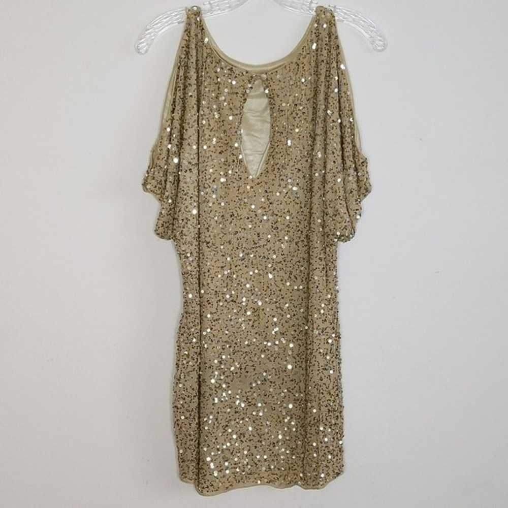 Aidan Mattox Gold Bead Sequin Dress - image 6