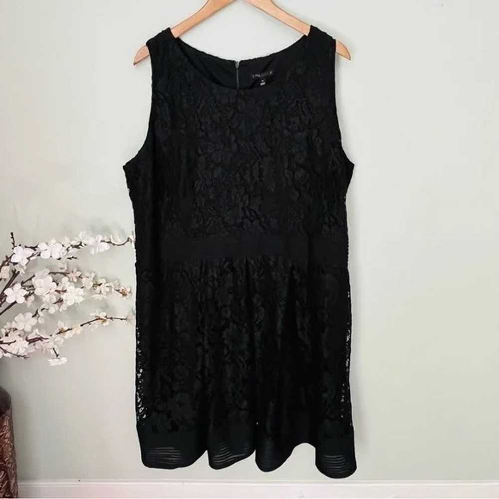 Lane Bryant Black Lace Dress Size 26 - image 4