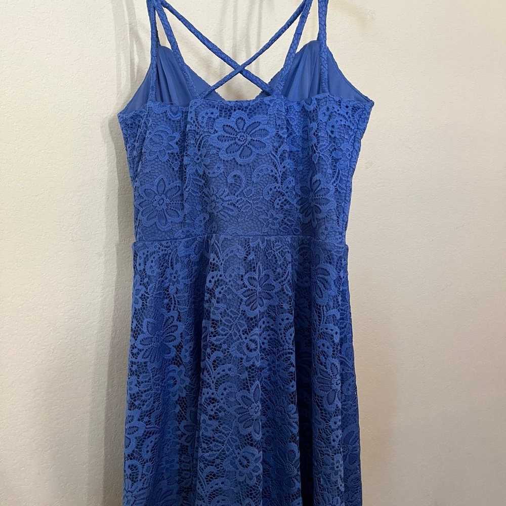 Blue lace dress - image 1