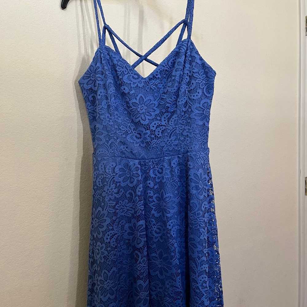 Blue lace dress - image 2