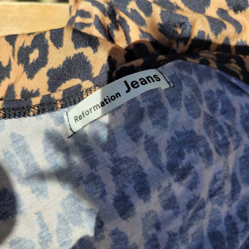 Reformation Jeans Kaila Wrap Jersey Midi Dress Br… - image 4