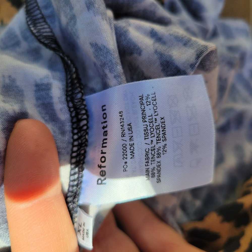 Reformation Jeans Kaila Wrap Jersey Midi Dress Br… - image 6