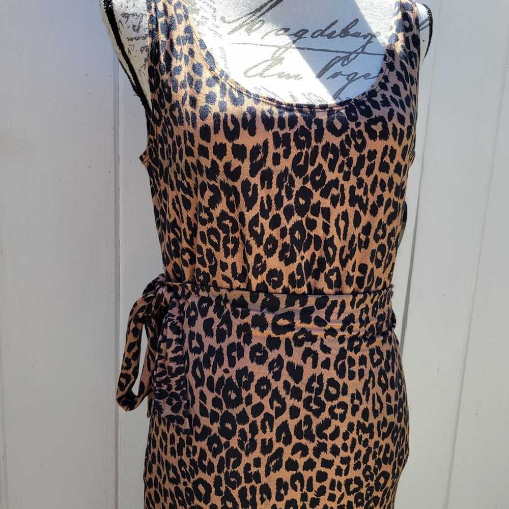 Reformation Jeans Kaila Wrap Jersey Midi Dress Br… - image 7