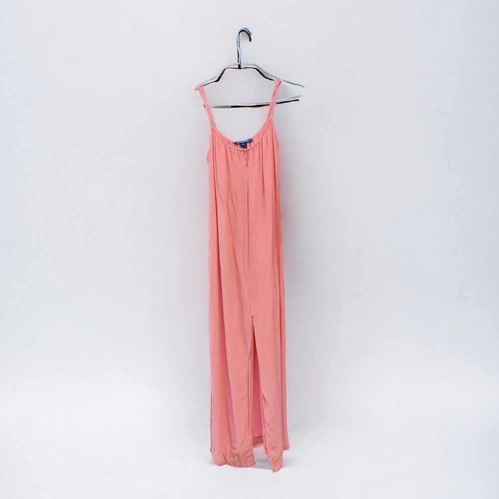 Size 10 French Connection 100% Silk Salmon Maxi D… - image 1