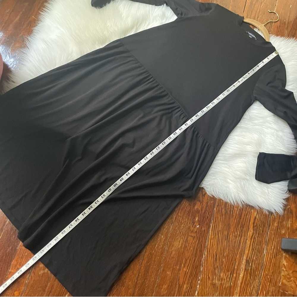 Eileen Fisher Oversized Black Knit Dress Long Sle… - image 7