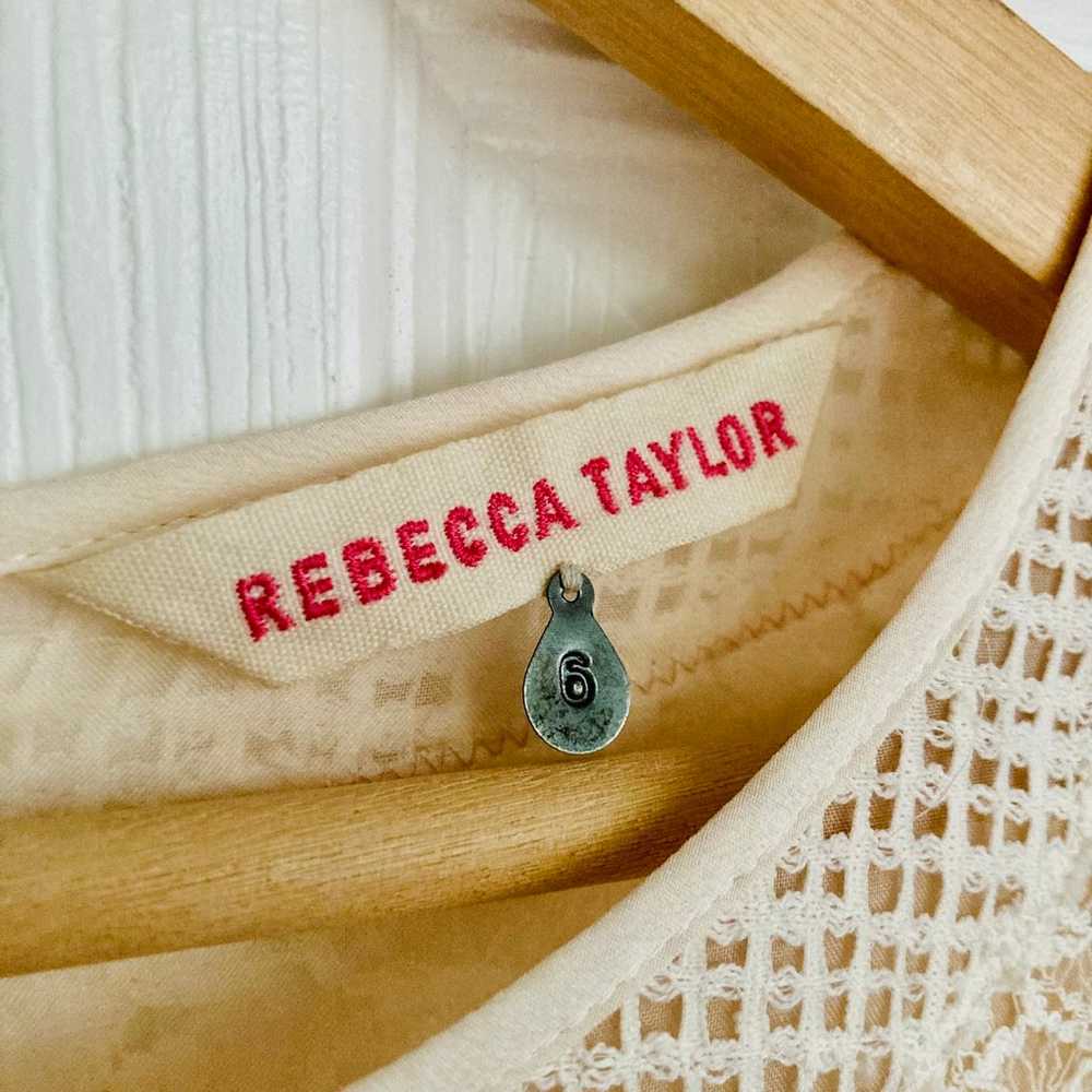 Rebecca Taylor Runway Patchwork Color Block Sheer… - image 4