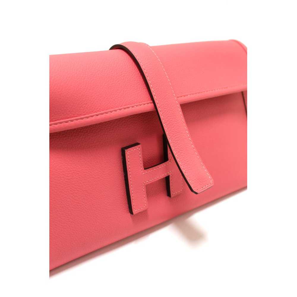 Hermès Jige leather clutch bag - image 7
