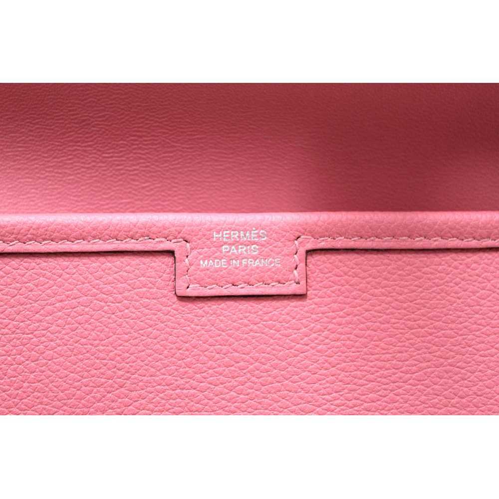 Hermès Jige leather clutch bag - image 8