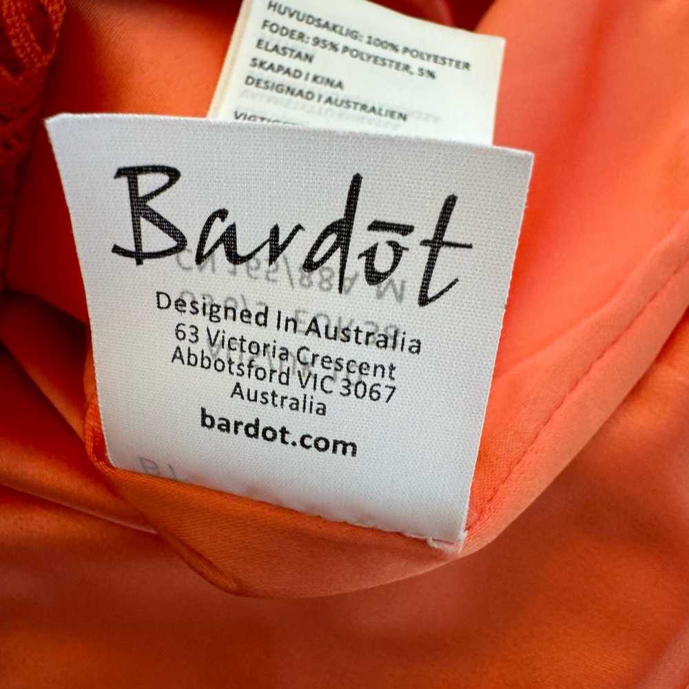 Bardot Mariella Ruffled Lace Mini Dress Orange 6 - image 10