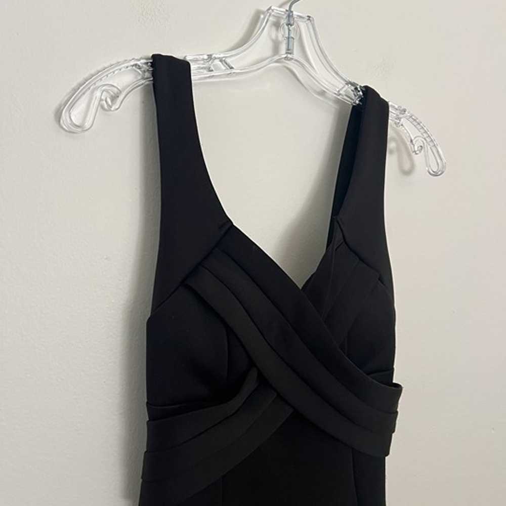 windsor / black maxi dress thick strap slit S - image 3