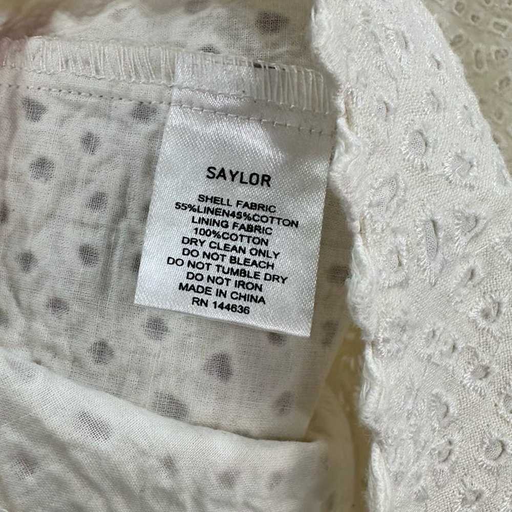 Saylor Revolve Erica Strapless Romper in White Cr… - image 9