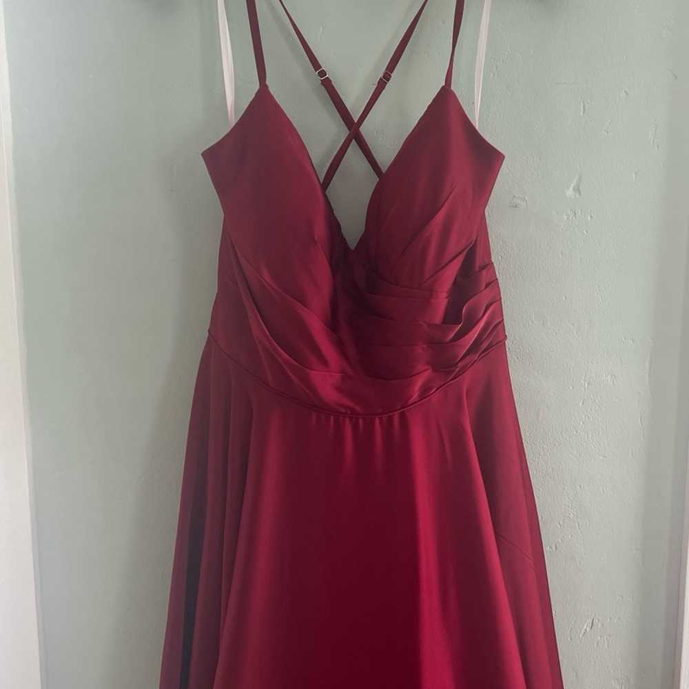 Red Evening Gown / Prom Dress - image 1
