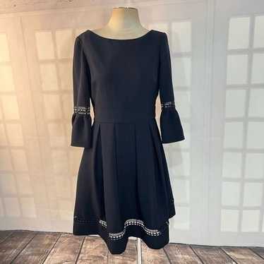 Eliza J navy bell sleeves fit and flare business … - image 1