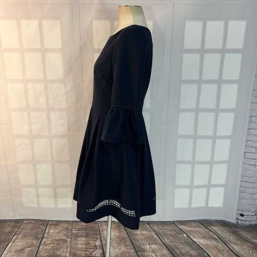 Eliza J navy bell sleeves fit and flare business … - image 7
