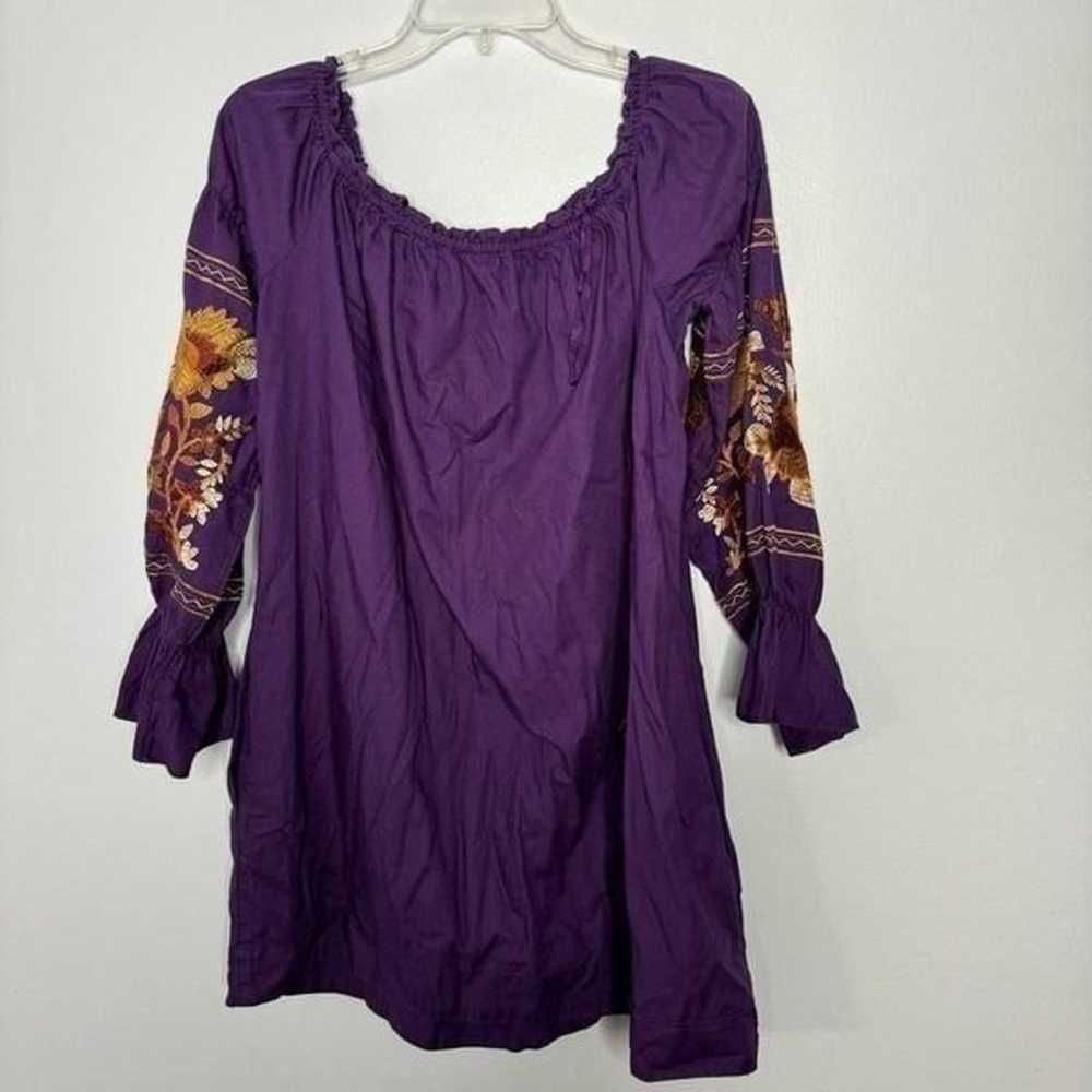 Free People Fleur Du Jour Shift Purple Dress Size… - image 5