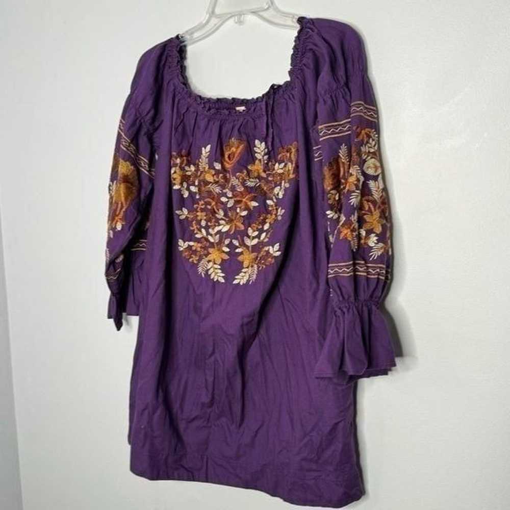 Free People Fleur Du Jour Shift Purple Dress Size… - image 9