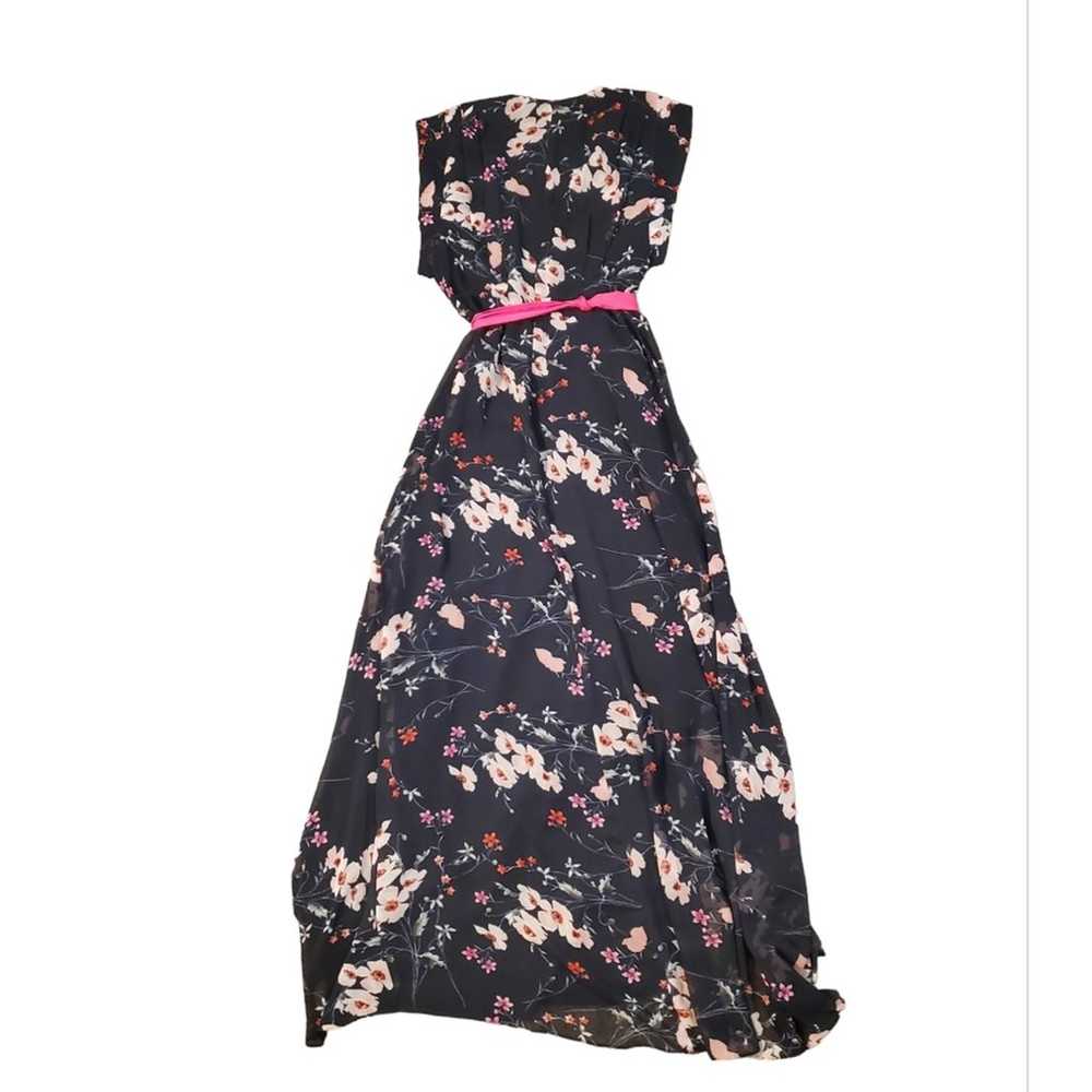 Eliza J Floral High/Low Faux Wrap Chiffon Dress S… - image 4