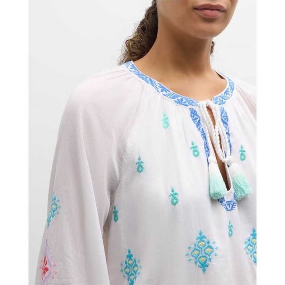 Tommy Bahama Watercolor Embroidered Ikat V Neck T… - image 2