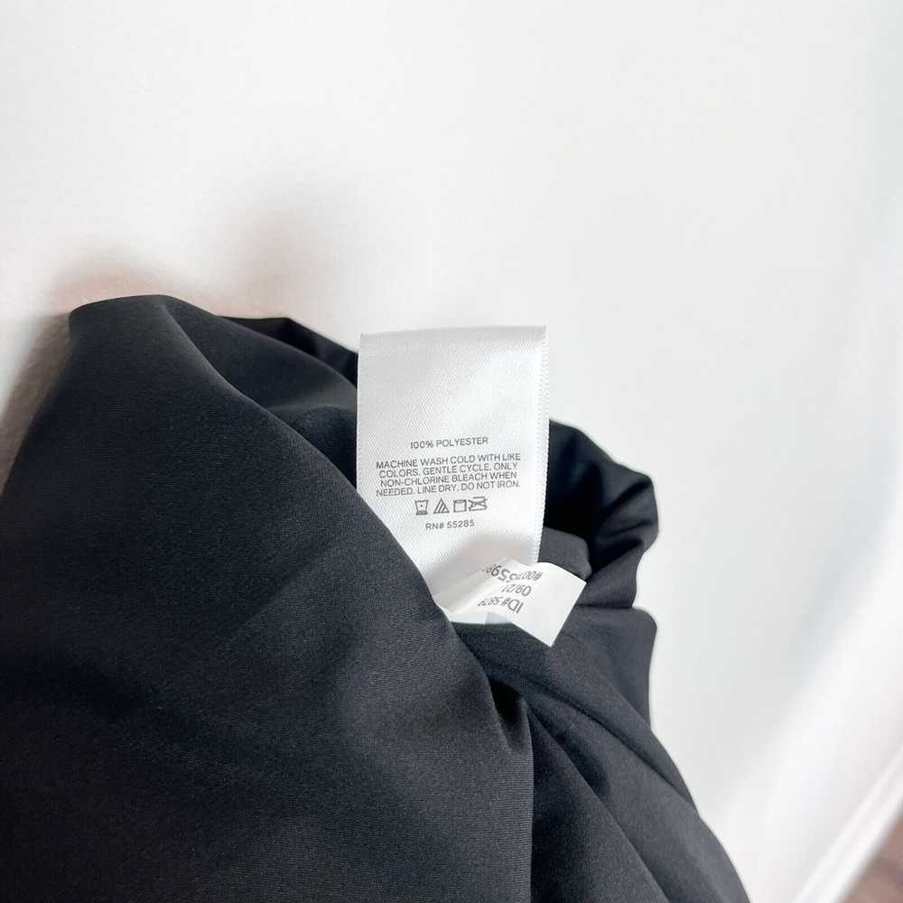 Express NWOT Pleated Side Cutout Maxi Dress Black… - image 6
