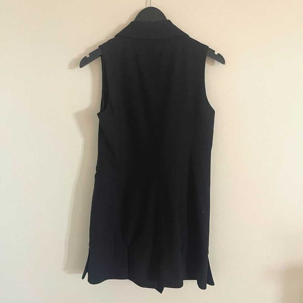 ZARA Sleeveless Blazer Mini Dress Black Double Br… - image 4