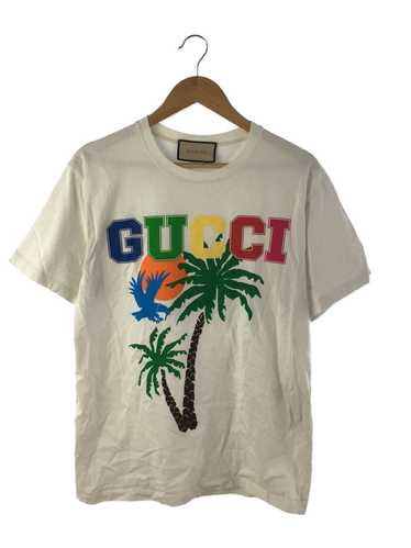 Gucci Palm Tree Cotton Jersey T-Shirt/S/Cotton/Wht