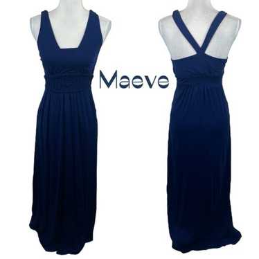 Anthropologie Maeve Navy Party Event Maxi Dress NW