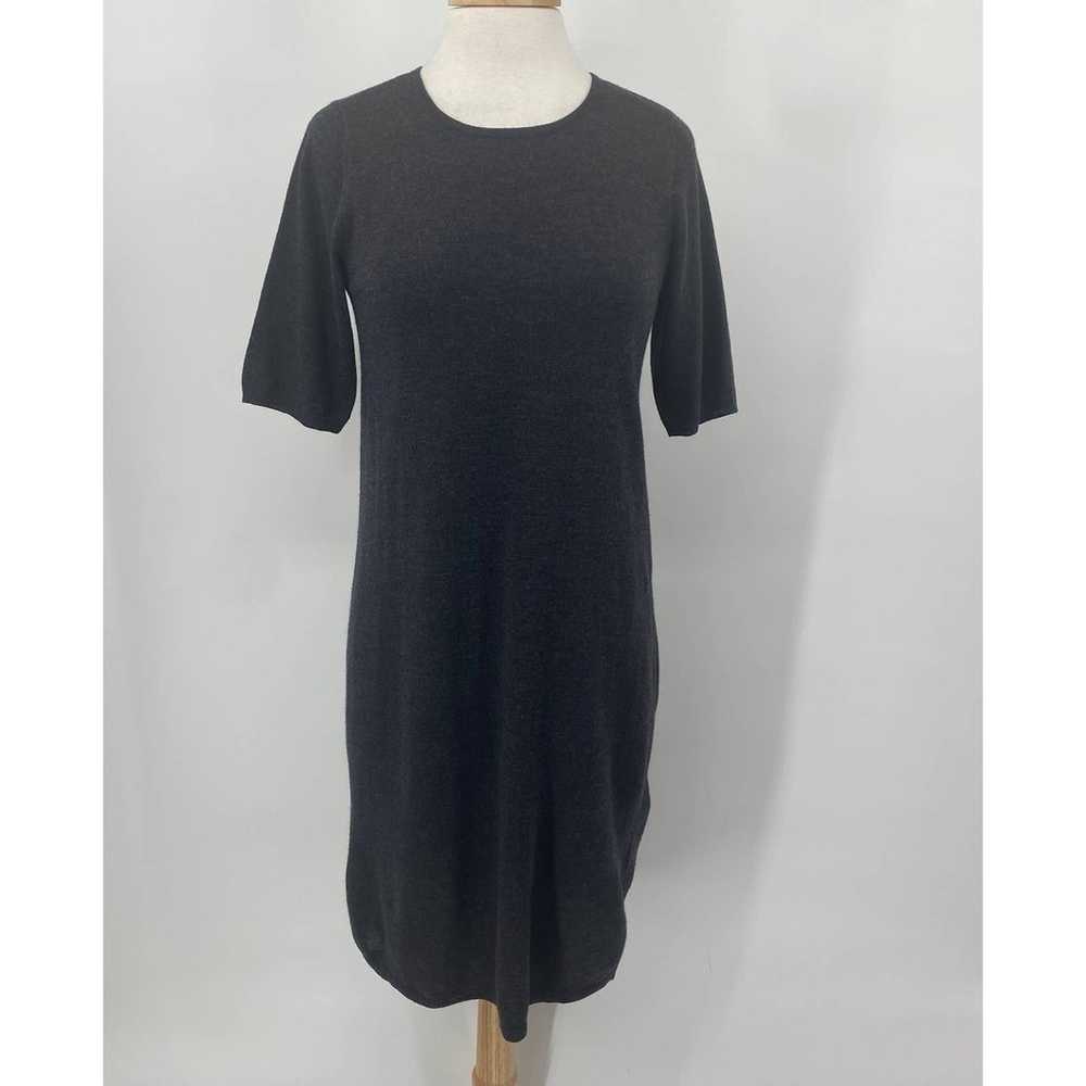 Eileen Fisher Merino Wool Sweater Dress Short Sle… - image 2