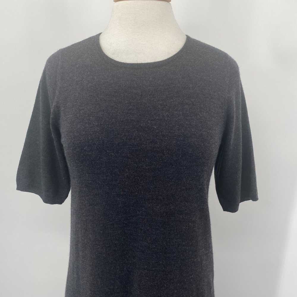 Eileen Fisher Merino Wool Sweater Dress Short Sle… - image 3