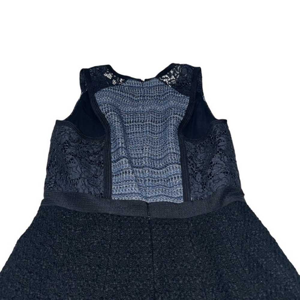 Rebecca Taylor Tweed & Lace Sleeveless Pleated Sw… - image 6