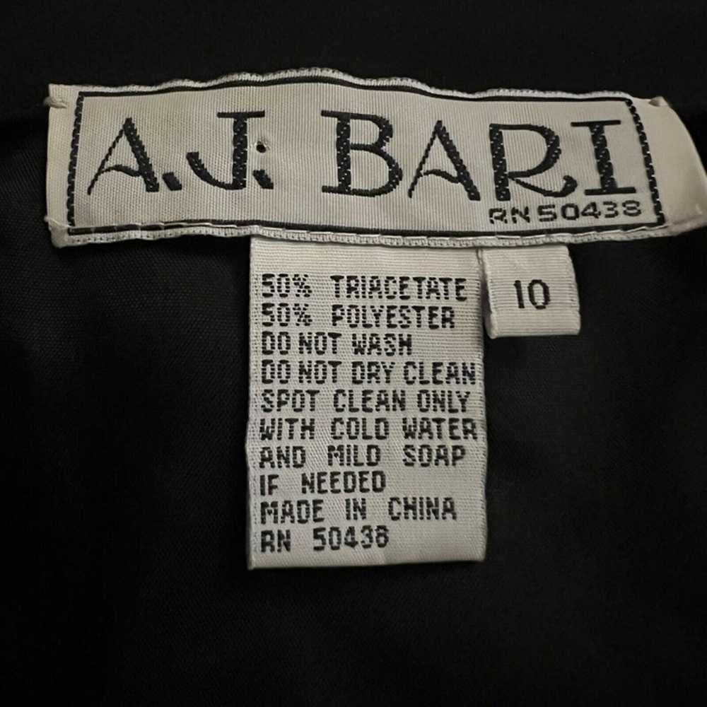 Vintage A.J. Bari Black Off The Shoulder Ruched M… - image 4