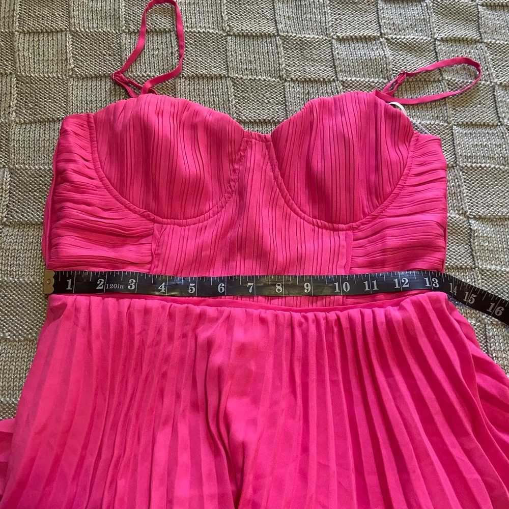 NWOT Lulus Cascading Crush Hot Pink Tiered Bustie… - image 2