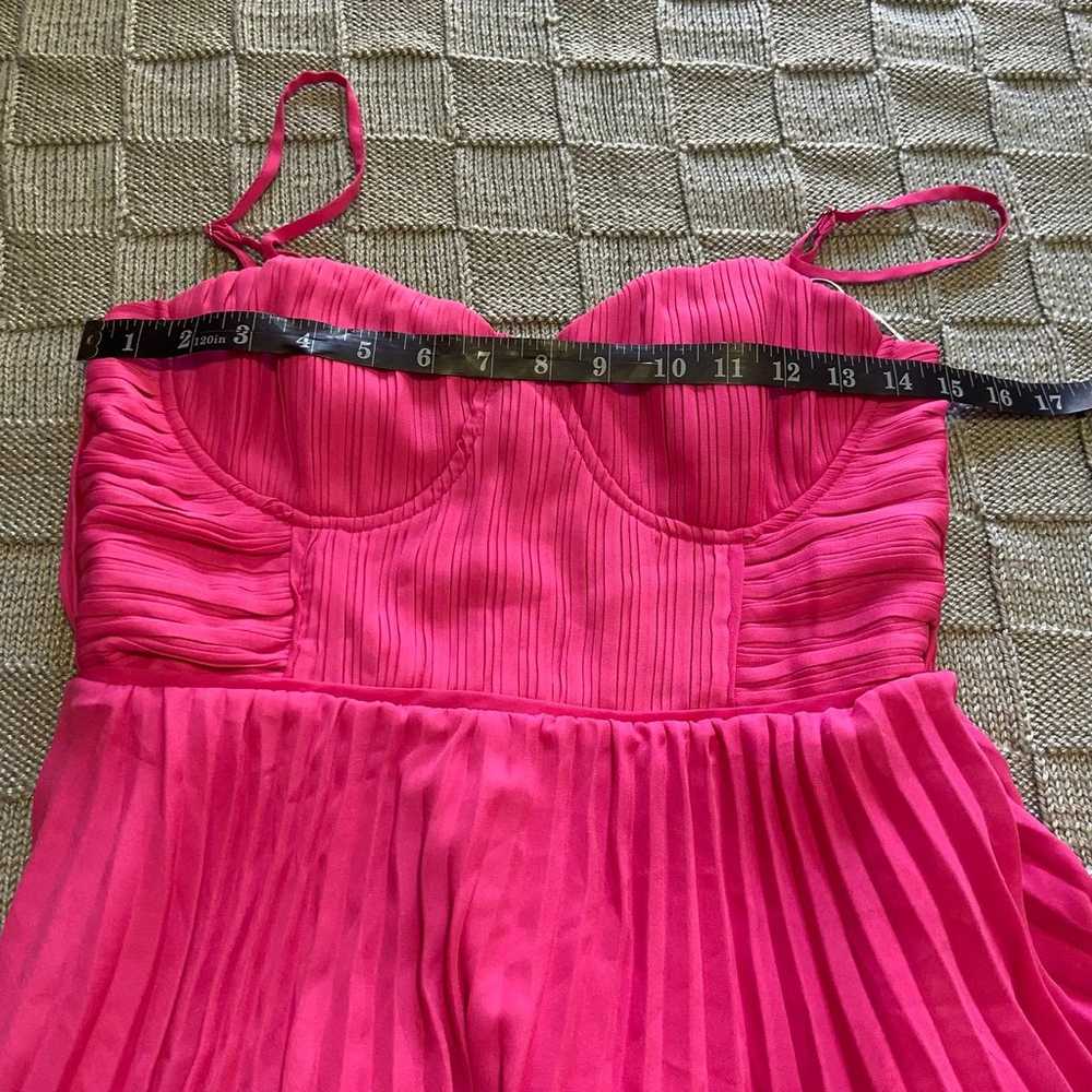 NWOT Lulus Cascading Crush Hot Pink Tiered Bustie… - image 4