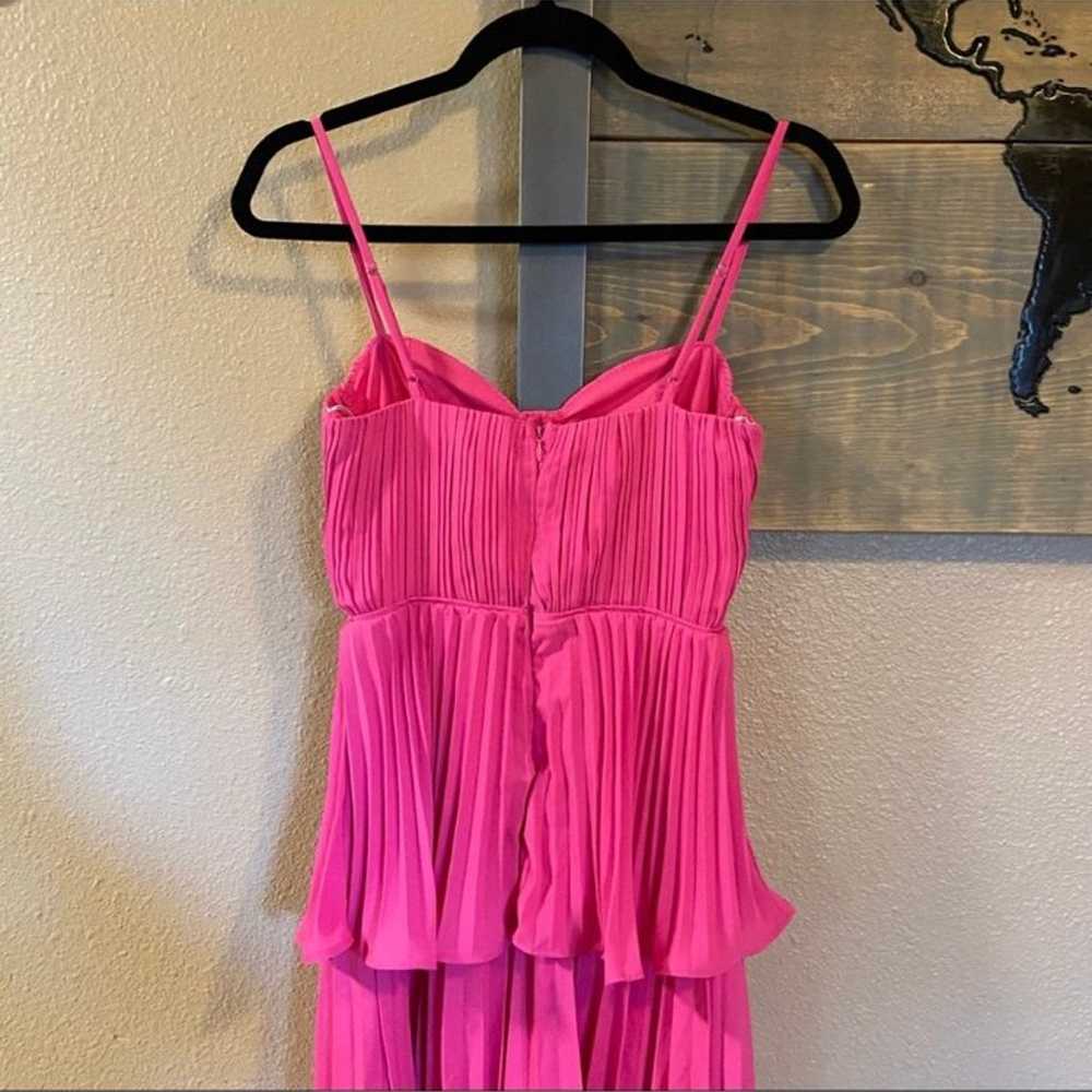 NWOT Lulus Cascading Crush Hot Pink Tiered Bustie… - image 5