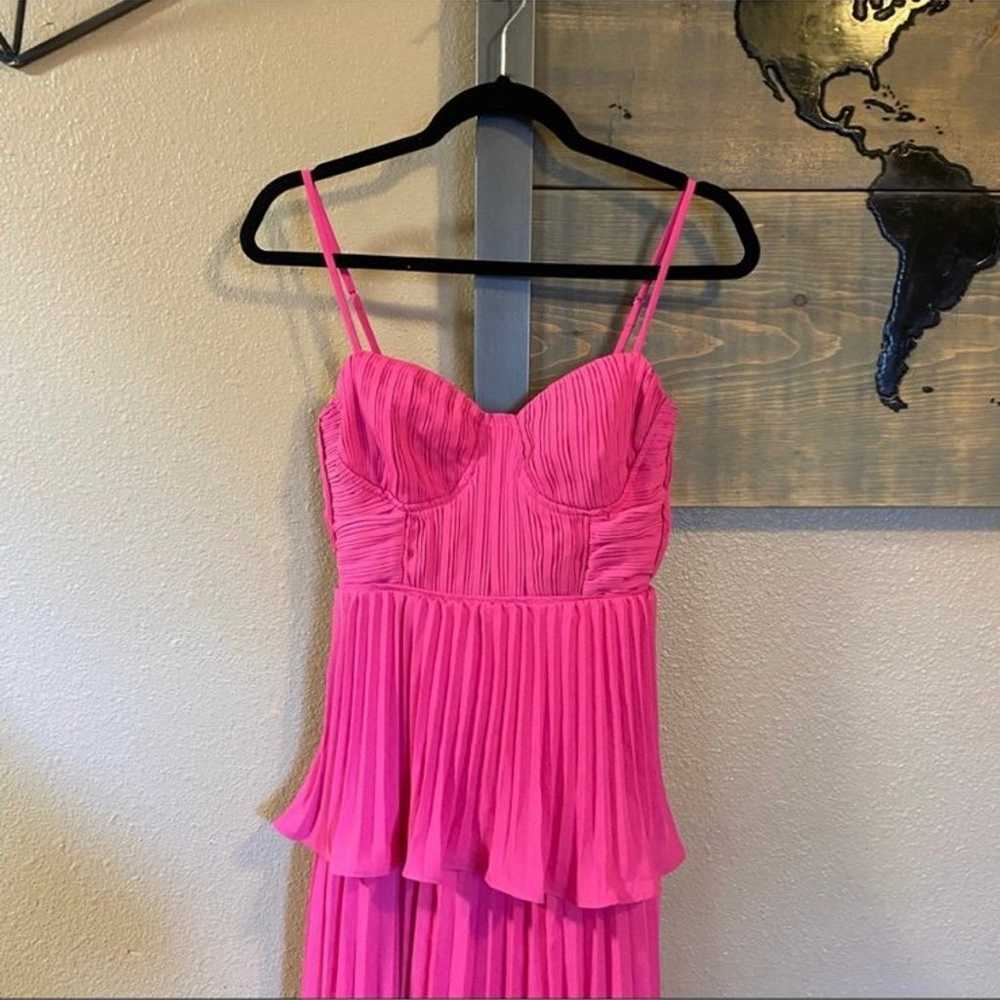 NWOT Lulus Cascading Crush Hot Pink Tiered Bustie… - image 8