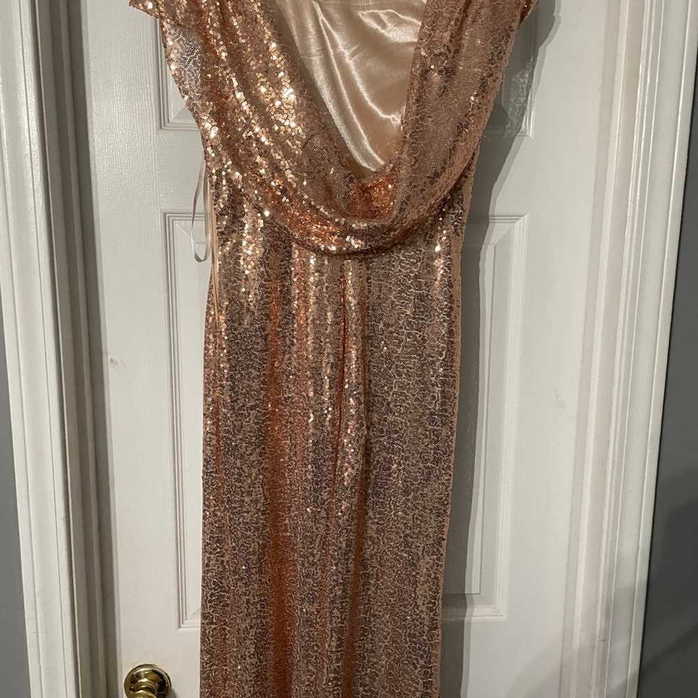 gold sequin dress - image 5