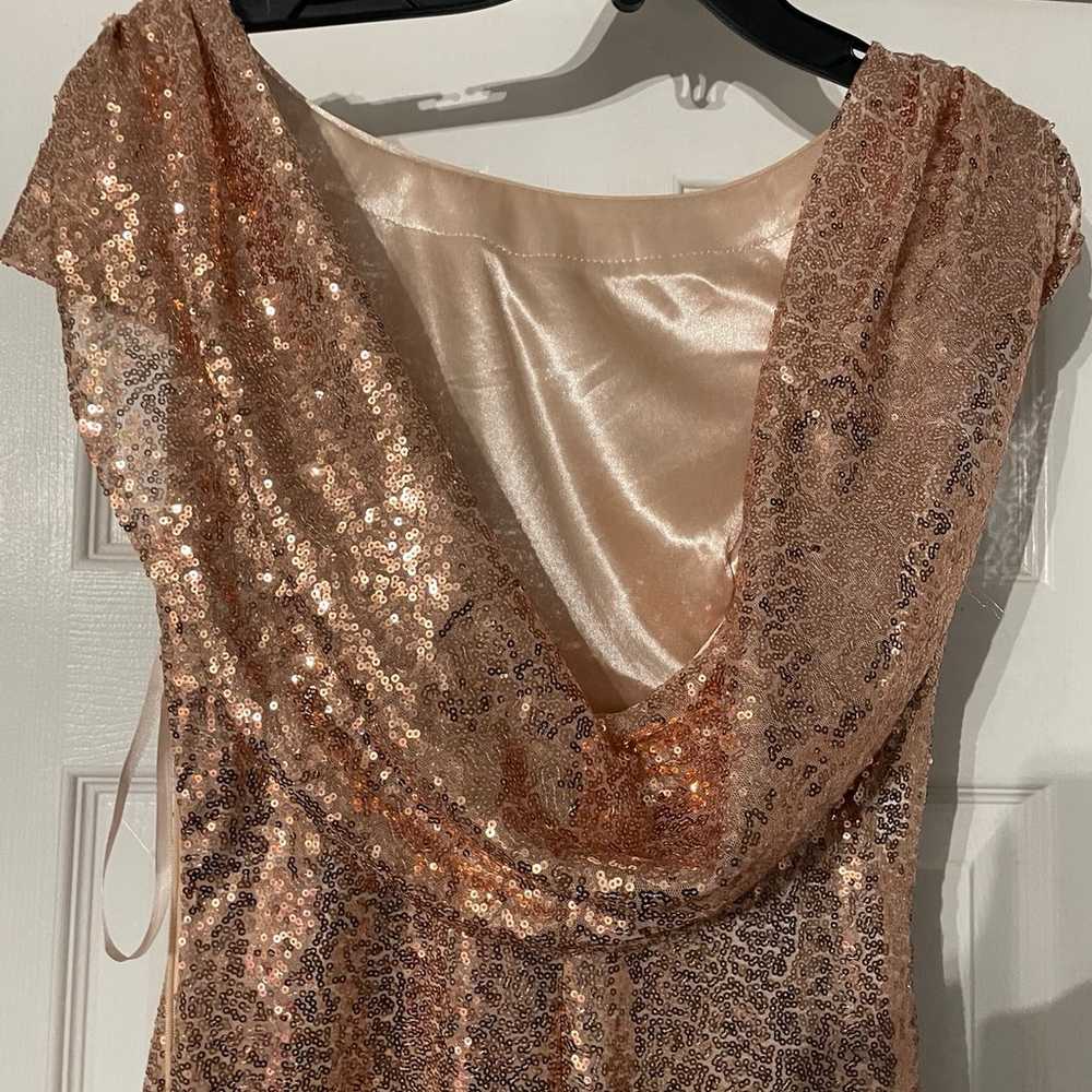 gold sequin dress - image 6