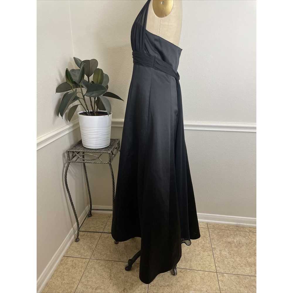davids bridal, long black gown, polyester, size 10 - image 7