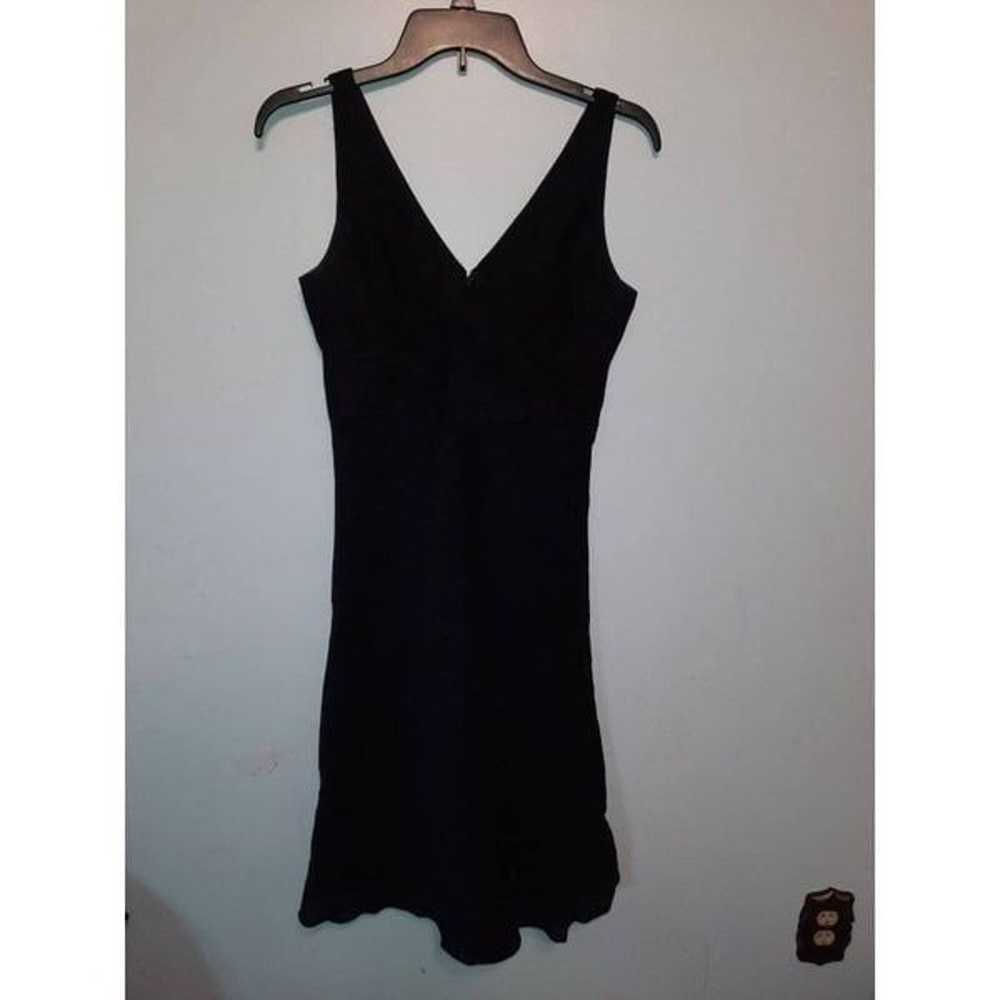 J. Crew Women's Black Linen Sleeveless Dress w/ B… - image 1