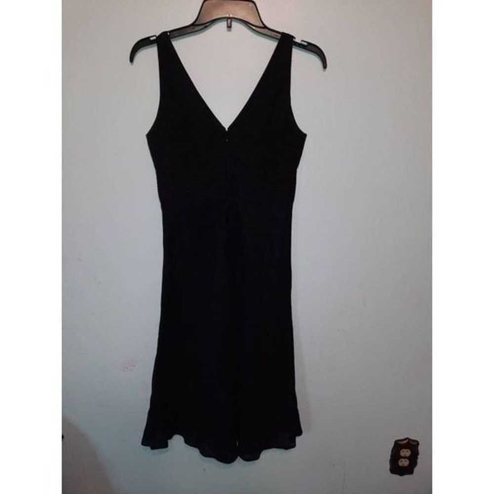 J. Crew Women's Black Linen Sleeveless Dress w/ B… - image 3
