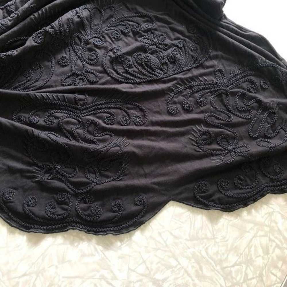 soft surroundings black embroidered sheer sleeves… - image 11
