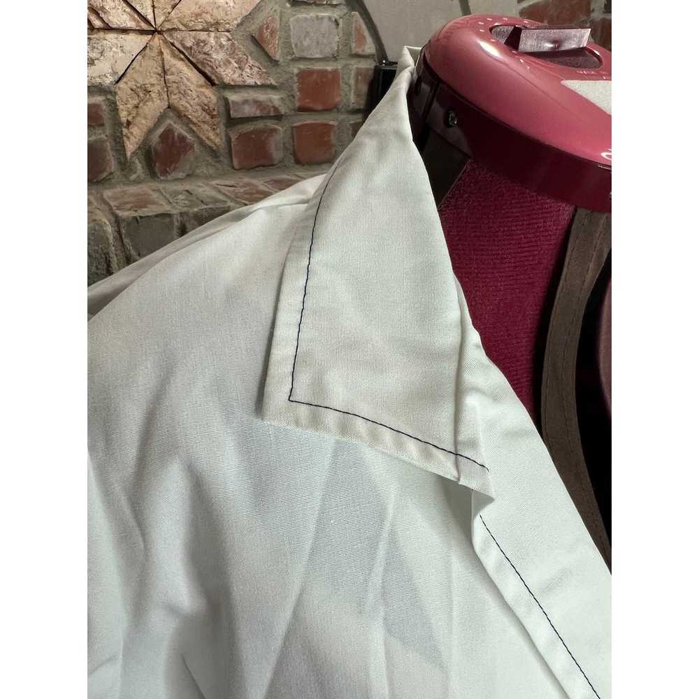 dress chevron white navy blue jacket short sleeve… - image 12