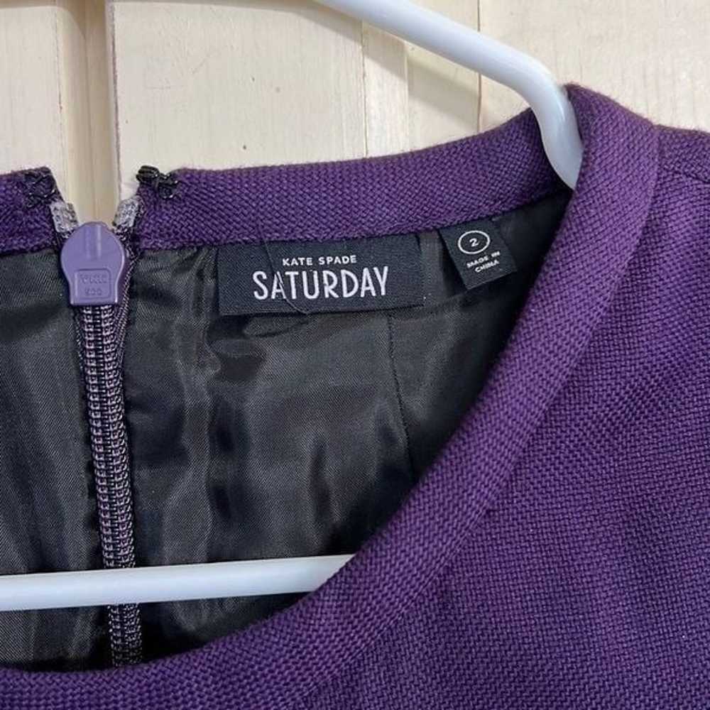 Kate Spade Saturday size 2 dark purple dress - image 3